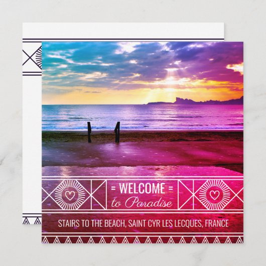 サンキュールレケスビーチサンセットナイスシースケープホテル シーズンカード (正面/裏面)