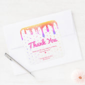 サンキューレインボドリップメルトベーカリーペストリーカテラー スクエアシール (封筒)