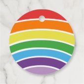 サンキューレインボーバースデーパーティーガールズカラフル フェイバータグ (裏面)