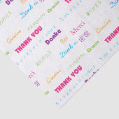 サンキューレインボーマルチランゲージ文字 薄葉紙 (詳細)