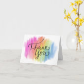 サンキューレインボー絞り染め空白のインテリア カード (黄色い花)