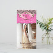 サンキューレオパードレースジュエルスイート16ピンク サンキューカード (スタンド正面)