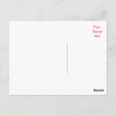 サンキューレッドガーベラデイジー花ポットポストカード ポストカード (裏面)