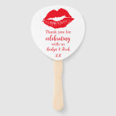 サンキューレッドキス パーソナライズされた ハンドファン (正面)