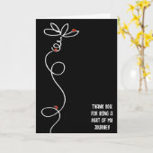 サンキューレディバグズオンドードルデイジー カード (黄色い花)