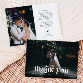 サンキューレトロ文字結婚ズ サンキューカード