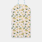 サンキューレモンズピンクブライダルウェディングシャワー ギフトタグ (裏面)