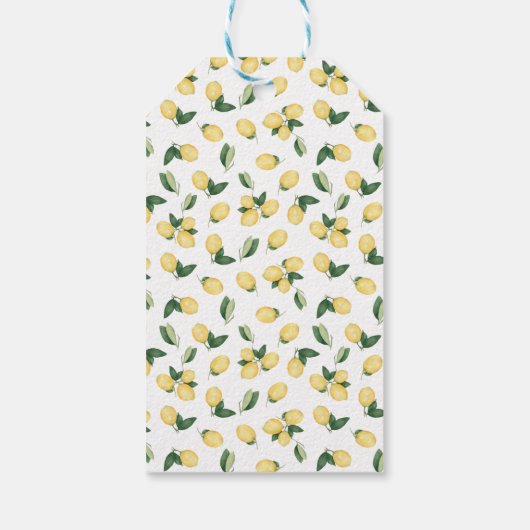 サンキューレモンブライダルウェディングシャワーメッセージカード ギフトタグ (裏面)