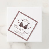 サンキューレースウォーターカラーランジェリーブライダルシャワー フェイバータグ (インサイチュ)