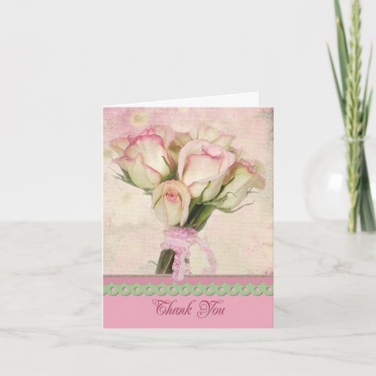 サンキューローズブーケ サンキューカード (正面)