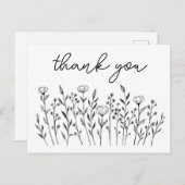 サンキューワイルドフラワーシンプルズカスタム ポストカード (正面/裏面)