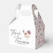 サンキューワイルドフラワーブライダルシャワー フェイバーボックス (正面サイド)