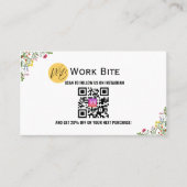 サンキューワイルドフラワーInstagram QRコード 割引カード (正面)