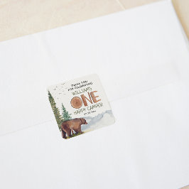 サンキューワンハッピーキャンパー誕生日 スクエアシール