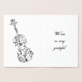 サンキューヴァイオリンスケッチ 箔カード (内部)