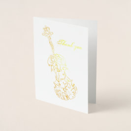 サンキューヴァイオリンスケッチ 箔カード