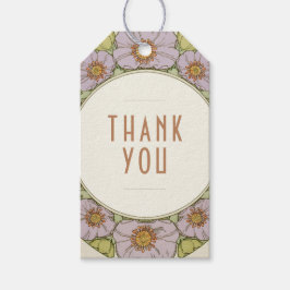 サンキューヴィンテージアールヌーボーミュシャギフトラベル ギフトタグ