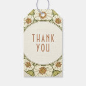 サンキューヴィンテージアールヌーボーミュシャ ギフトタグ (裏面)