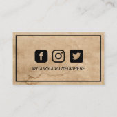 サンキューヴィンテージウエスタン紙インスタグラムディスカウント 名刺 (裏面)