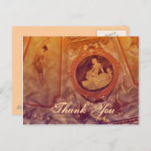 サンキューヴィンテージカメオオレンジ ポストカード (正面/裏面)