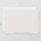 サンキューヴィンテージキャリッジアイボリーブルーギンガム サンキューカード (裏面)