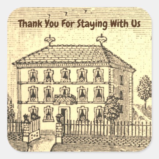 サンキューヴィンテージハウスゲストバケーションホームプロモーション スクエアシール (正面)