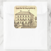 サンキューヴィンテージハウスゲストバケーションホームプロモーション スクエアシール (バッグ)