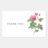 サンキューヴィンテージフローラ植物学 長方形シール (正面)