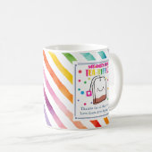 サンキュー先生あなたはお茶を飲む先生 コーヒーマグカップ (正面右)