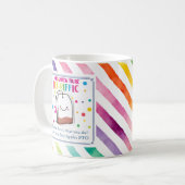 サンキュー先生あなたはお茶を飲む先生 コーヒーマグカップ (正面左)