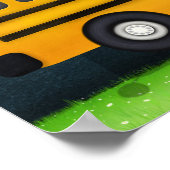 サンキュー先生イエロースクールバス10写真 ポスター (角)