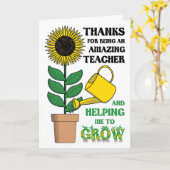 サンキュー先生カードアメージング先生 カード (黄色い花)