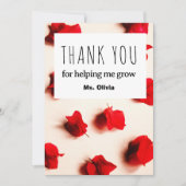 サンキュー先生カードエレガント評価デザイン サンキューカード (正面)