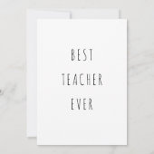 サンキュー先生カードエレガント評価デザイン サンキューカード (裏面)