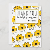 サンキュー先生カードエレガント評価デザイン サンキューカード (正面)