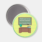 サンキュー先生ギフトマグネット マグネット (正面/裏面)