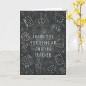 サンキュー先生シャルボードカード カード (黄色い花)