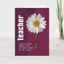 サンキュー先生デイジーデザインカスタムカード サンキューカード