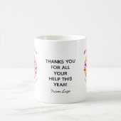 サンキュー先生感謝レインボーハートツリー コーヒーマグカップ (中央)