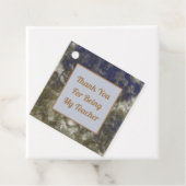 サンキュー先生抽象芸術金ゴールドブルー フェイバータグ (インサイチュ)