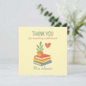 サンキュー先生 – ハートフェルト – フラットカード (スタンド正面)