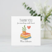 サンキュー先生 – ハートフェルト – フラットカード (スタンド正面)