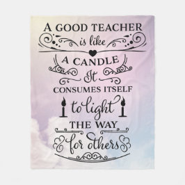 サンキュー先生 フリースブランケット