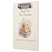 サンキュー先生 – 水彩の本&花 –  クリップボード (左)