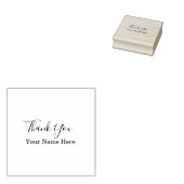 サンキュー名前をカスタムする誕生日ウェディングクラシー ラバースタンプ (押印)