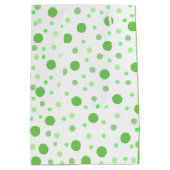 サンキュー子供の誕生日カエルテーマのお気に入り ミディアムペーパーバッグ (裏面)