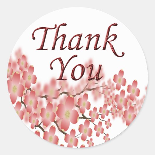 サンキュー封筒用シールドッグウッドデザイン ラウンドシール (正面)