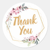 サンキュー封筒用シール |桜ラベル ラウンドシール (正面)