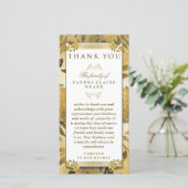 サンキュー悔やみや弔慰ゴールデンフローラエレガンス サンキューカード (スタンド正面)