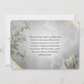 サンキュー悔やみや弔慰水彩記念カード サンキューカード (裏面)